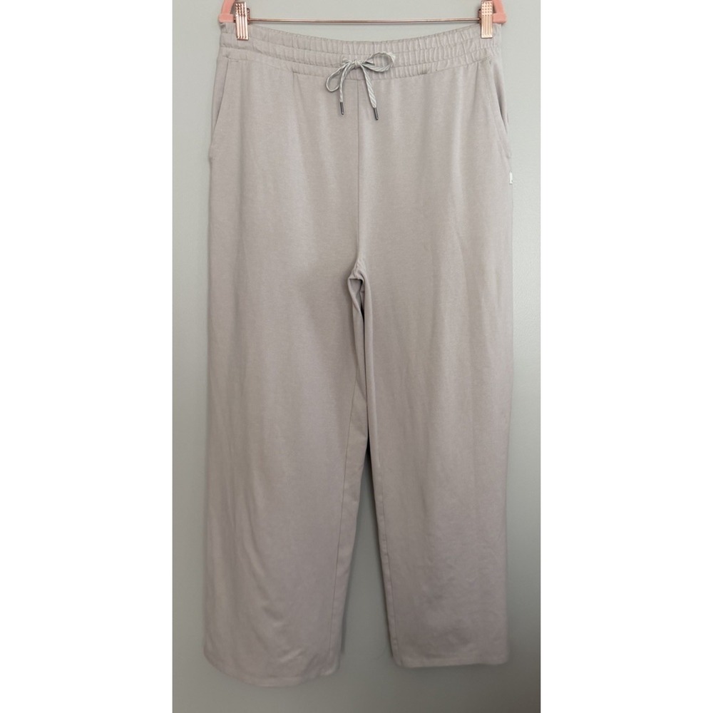 Vuori Halo Essential Wideleg Pant Ecru Heather Women's Size X-Large Short